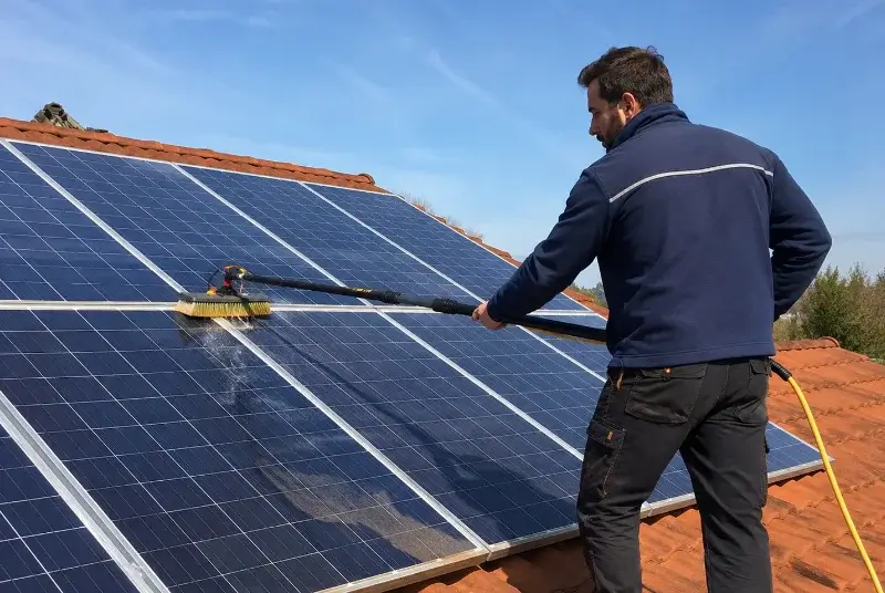 Nettoyage et entretien de panneaux solaires à Lullin