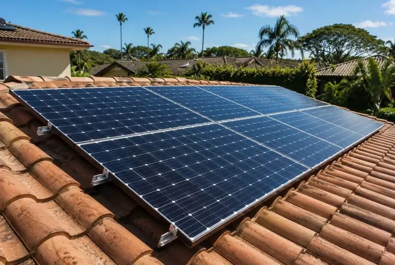 Installation de panneaux solaires à Lullin